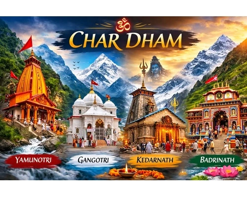 Complete Char Dham Yatra guide covering Yamunotri Gangotri Kedarnath and Badrinath