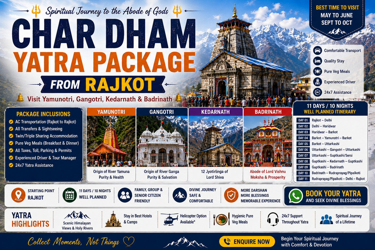 Char Dham Yatra Package from Rajkot