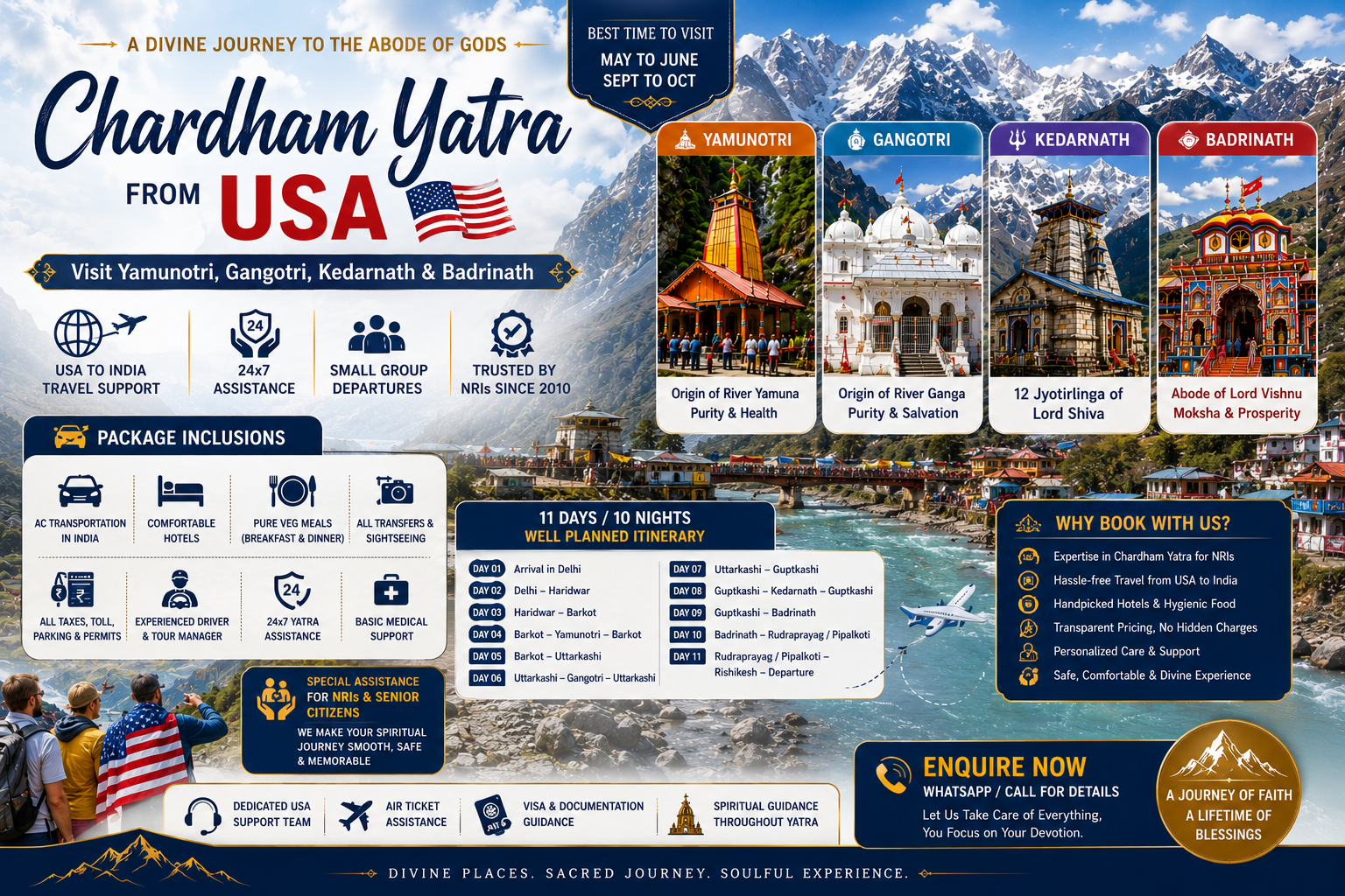 TraveloHimalayas Chardham Yatra from USA