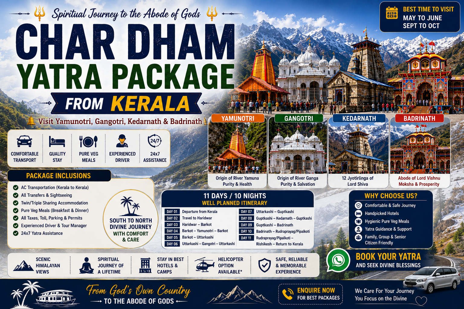 Chardham Yatra Package from Kerala